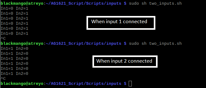 digital input status terminal