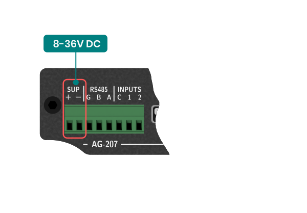 AG-207 connector power