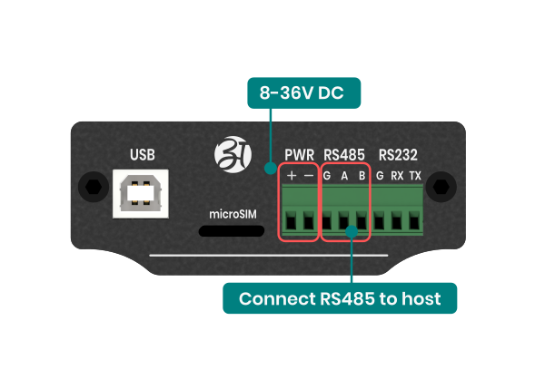 AM-201 connect RS485