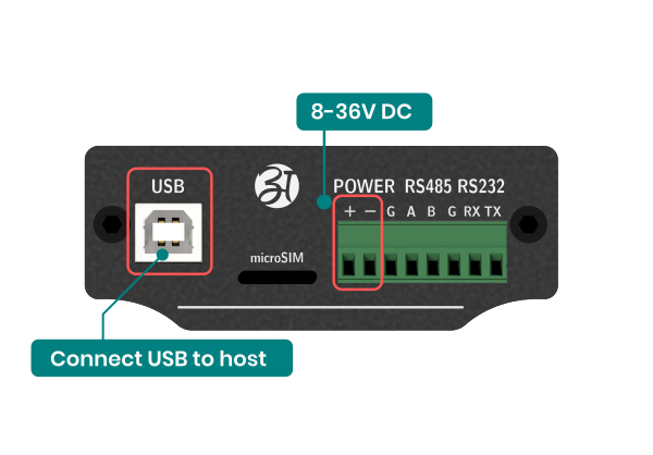 AM-201 connect via USB