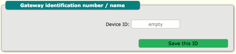 AG-801 www gateway ID