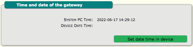 AG-801 www date and time config