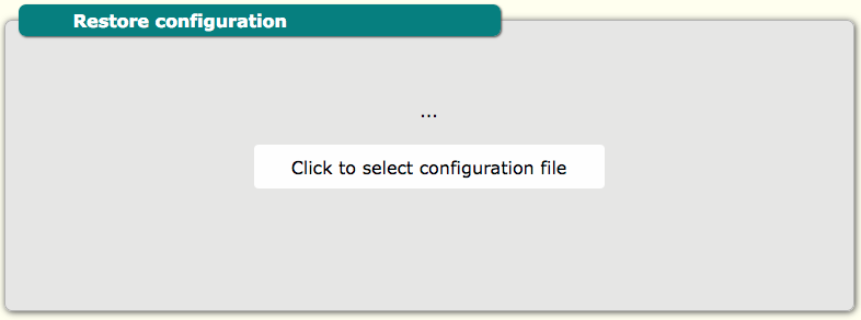 AG-801 www load config