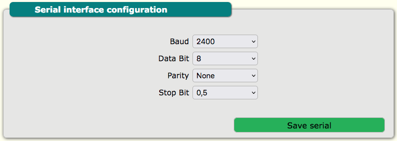 AG-811 www modbus serial parameters